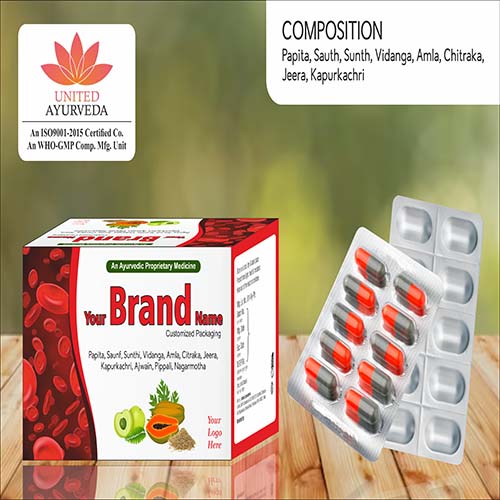  Papita + Saunf + Sunthi + Vidanga + Amla + Citraka +Jeera + Kapurkachri +Ajwain Tablets