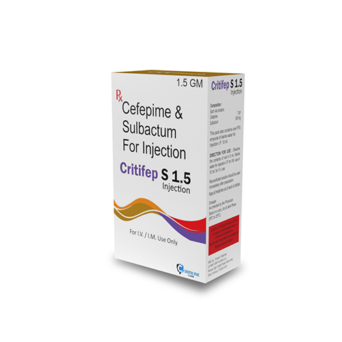 Cefepime 1GM + Sulbactam 500Mg Injections