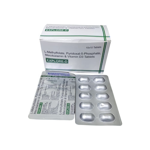 L-Methylfolate + Pyridoxal-5 Phosphate + Mecobalamin + Vitamin D3 Tablets