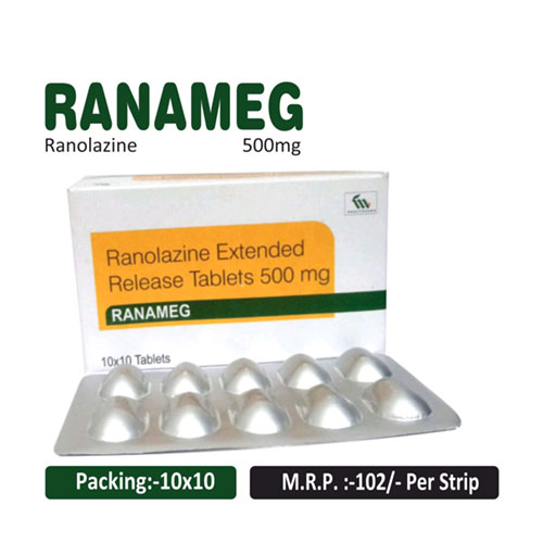 Ranolazine 500mg Tablets