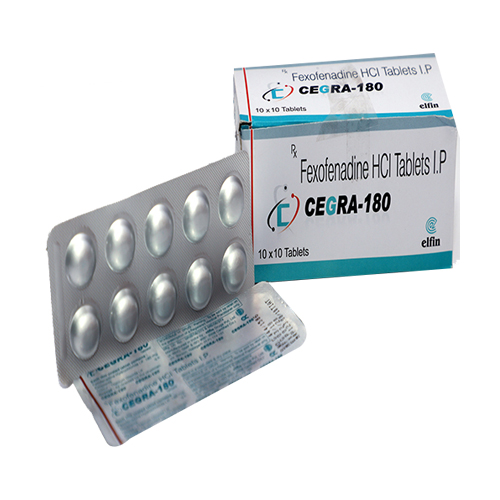 Fexofenadine Hydrochloride 180mg Tablets