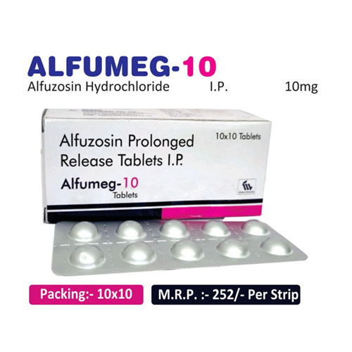 Alfuzosin Hydrochloride 10mg Tablets