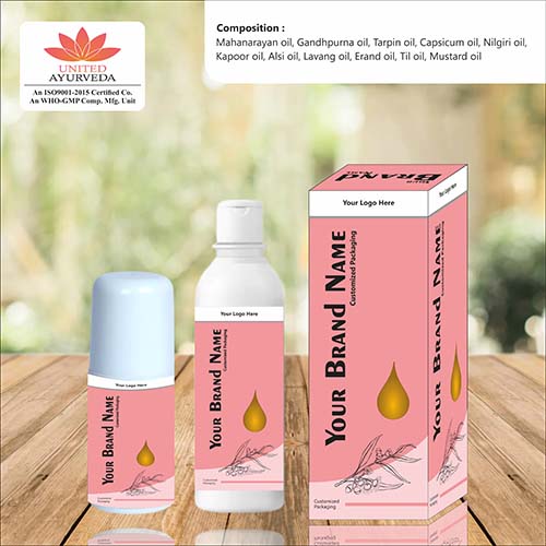 Gandhpurna oil +Kapoor oil+ Mahanarayan +Mentha oil+ Tarpin oil+ Capsicum oil+ Nirgund oil + Lahsun