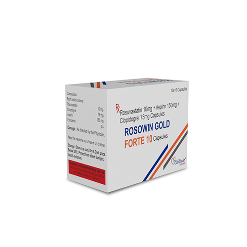 Rosuvastatin 10Mg + Aspirin 150Mg + Clopidogrel 75Mg Capsules