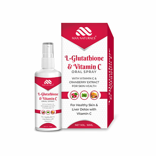MAX NATURALS L-GLUTATHIONE AND VITAMIN C ORAL SPRAY