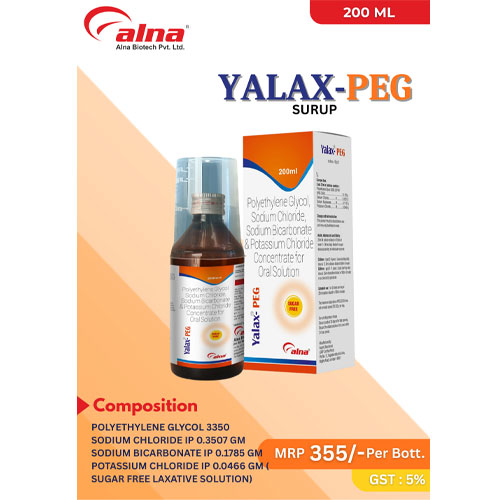 YALAX-PEG SYRUP (LEXATIVE SOLUTION)