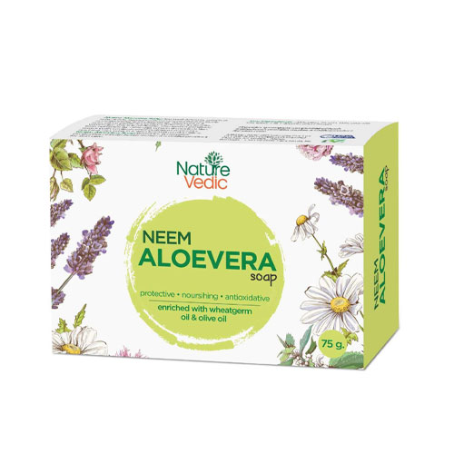 NATURE VEDIC Neem + Aloe Vera  Soap