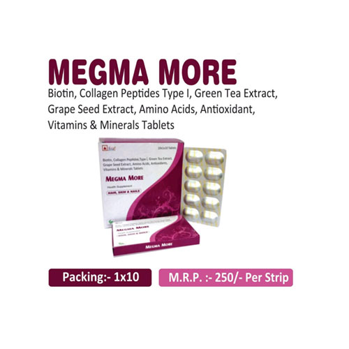 Biotin+ Collagen Peptides+ Green Tea Extract+ Grape Seed Extract+ Amino Acids + Antioxidants Tablets