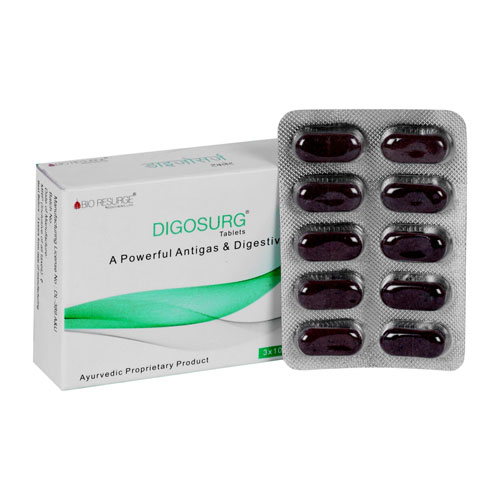 BIO RESURGE LIFE Ayurvedic Digosurg Tablets for Constipation Relief (Pack 1) |