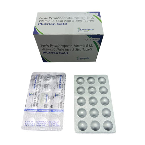  Ferric Pyrophosphate + Vitamin B12 + Vitamin C + Folic Acid + Zinc Tablets