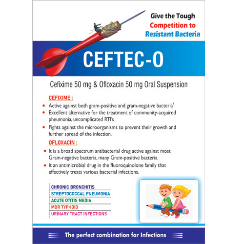 Cefixime + Ofloxacin Oral Suspension IP