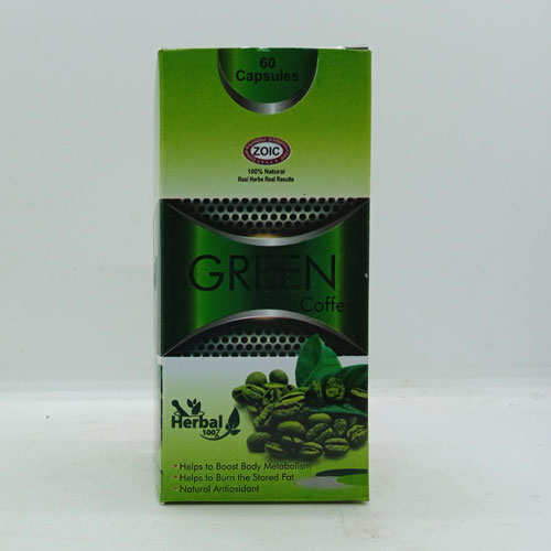 GREEN COFFEE (HELPS TO BOOST BODY METABOLISM, BURN THE STORED FAT, NATURAL ANTIOXIDANT) Capsules