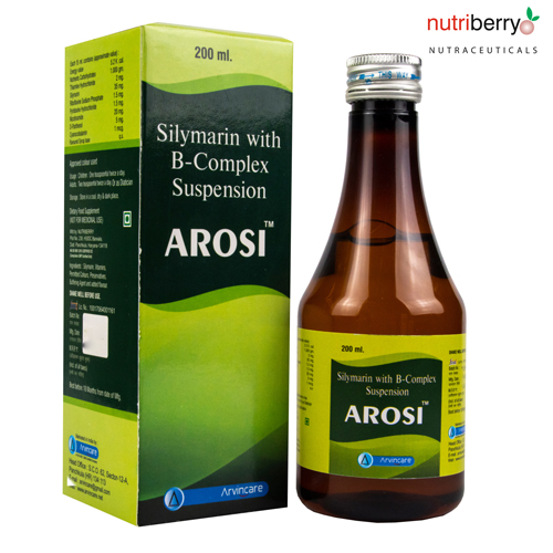 Silymarin 35mg+Thiamine Hcl1.43mg+Riboflavin 5Phosphate+Pyridoxine Hcl(VitaminB6)1.5 B-Complex Syrup