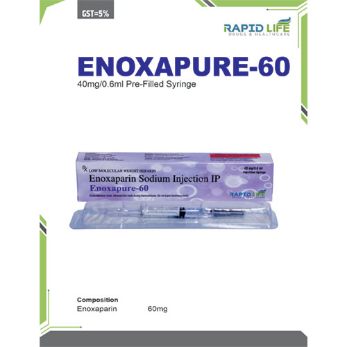 Enoxaparin Sodium (low molecular weight heparin) 60mg Injection