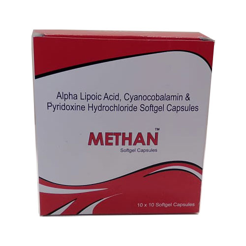 Cyanocobalamin + Alpha Lipoic Acid + Pyridoxine Hydrochloride Softgel Capsules
