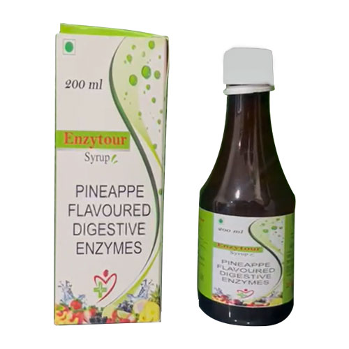 Pineappe flavoured digestive engyme Syrups