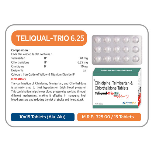 TELIQUAL TRIO-6.25 TABLETS
