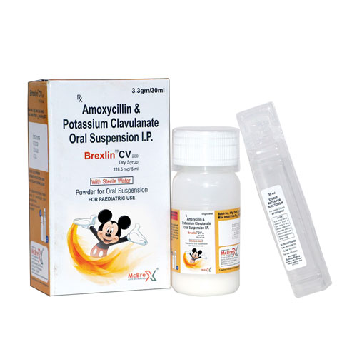 Amoxycillin 200 MG + Clavulanic acid 28.5 MG DRY SYRUP