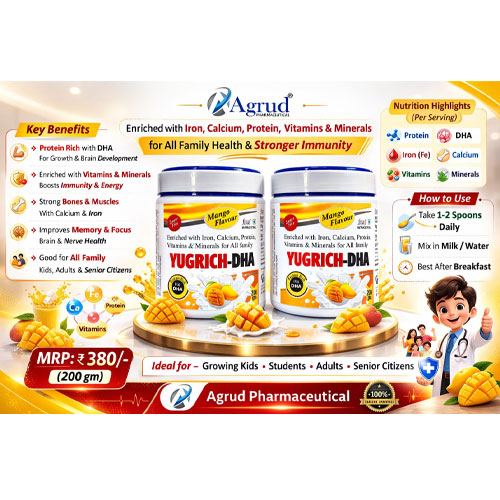 YUGRICH-DHA PROTEIN POWDER (MANGO FLAVOUR)