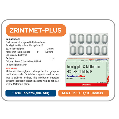 ZRINTMET PLUS-20/1000 TABLETS