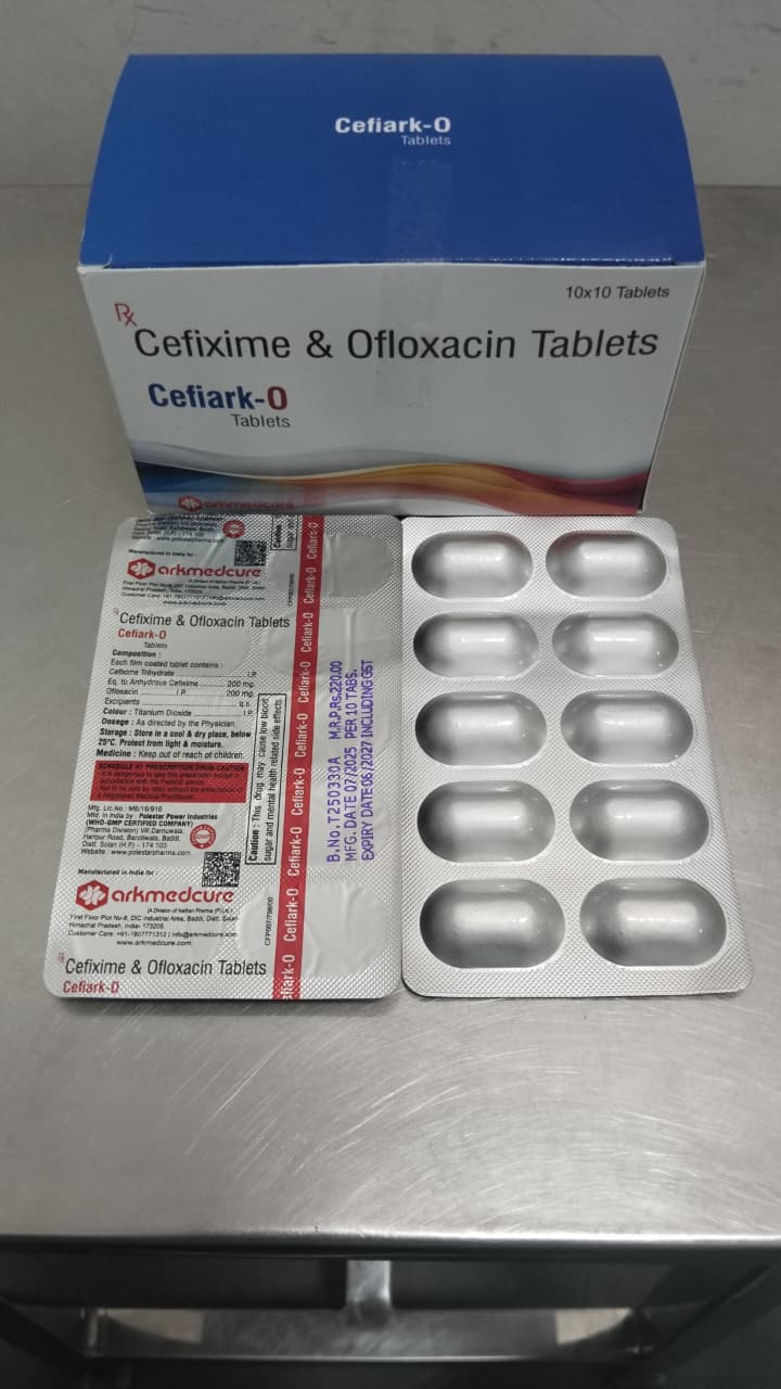  Cefixime 200mg  Ofloxacin 200mg