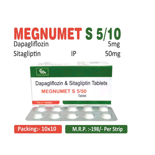 Sitagliptin Phosphate 50mg + Dapagliflozin 5 mg Tablets
