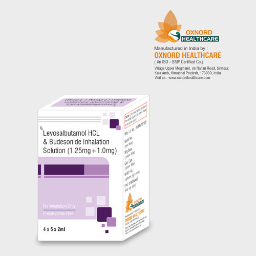 Levosalbutamol 1.25 mg + Budesonide 1.0 mg Inhalation