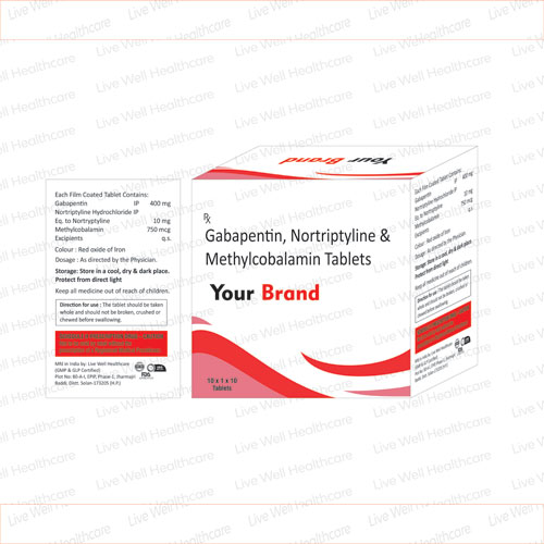 Gabapentin + Nortriptyline +  Methylcobalamin Tablets
