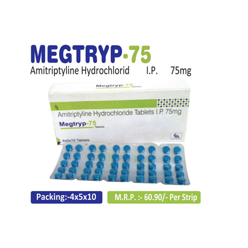Amitriptyline Hydrochloride 75mg Tablets