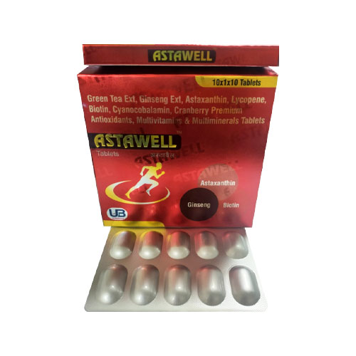 Green Tea Extract + Ginseng Extract + Astaxanthin + Lycopene + Biotin Tablets