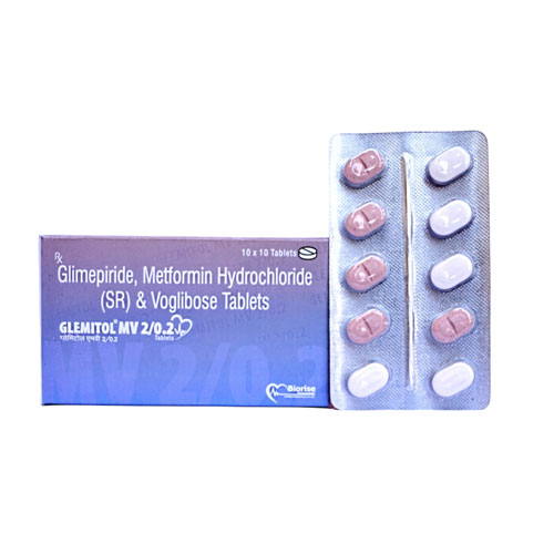 GLEMITOL-MV 2/0.2 Tablets