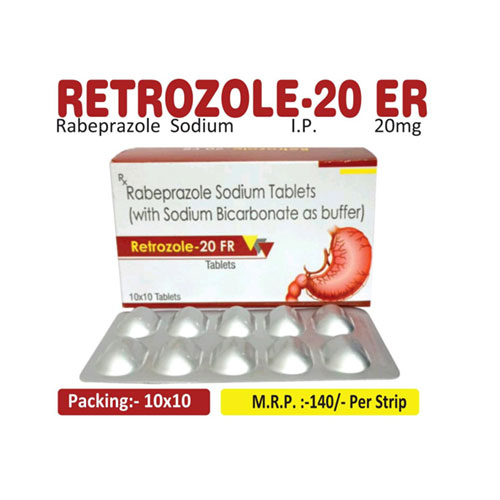Rabeprazole Sodium 20mg with sodium Biocarbonate Tablets