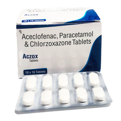 Aceclofenac, Paracetamol, Chlorzoxazone Tablets