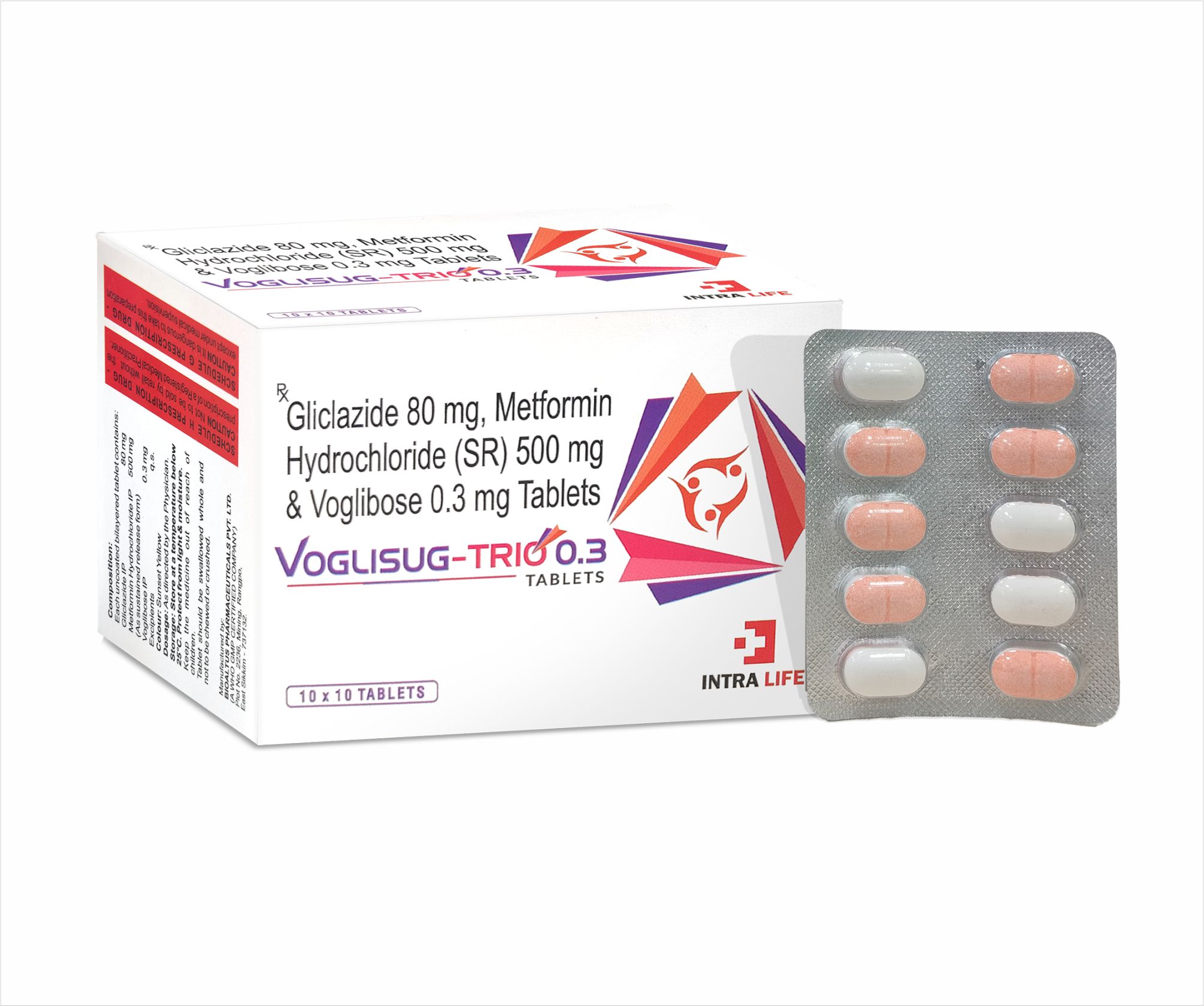 VOGLISUG-TRIO 0-3 Tablets