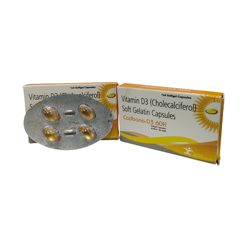 Cadbona-D3 60K Softgel Capsules