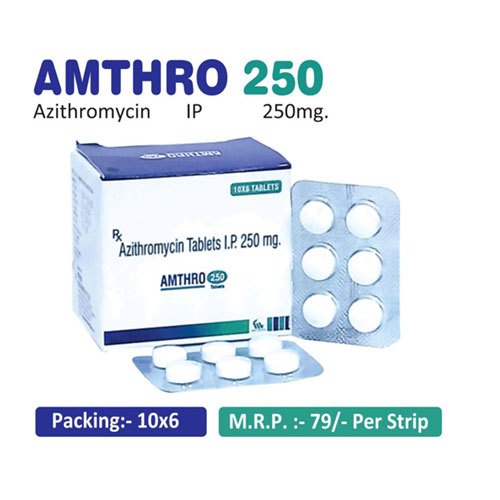 Azithromycin IP 250mg Tablets