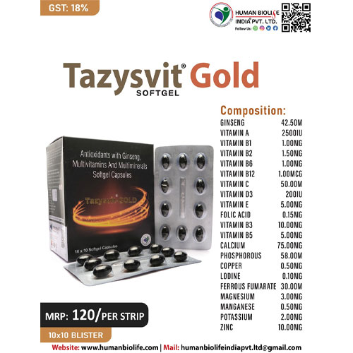 TAZYSVIT-GOLD Softgel Capsules
