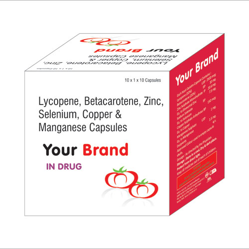 Lycopene 2500mcg+Betacarotene 10mg+Zinc 20.6mg+Selenium 150mcg+Copper 1mg+Manganese 1.5mg Capsules