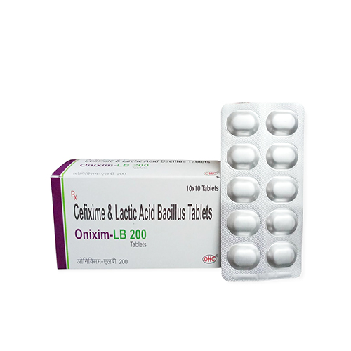 Cefixime+ Lactic Acid Bacillus Tablets (200mg+60million spores)