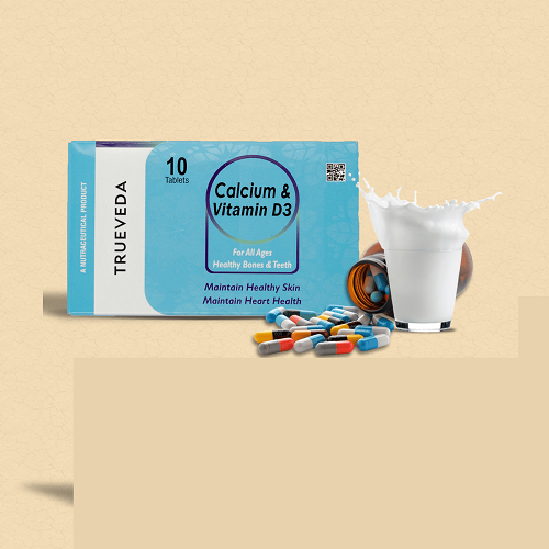 Trueveda Calcium and Vitamin D3 Tablets