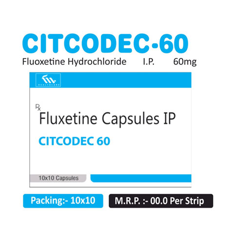 Fluoxetine Hydrochloride 60mg Capsules