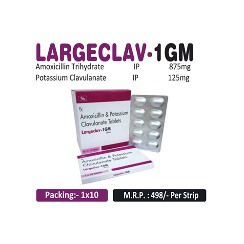 Amoxycillin 875mg + Clavulanic Acid 125mg Tablets