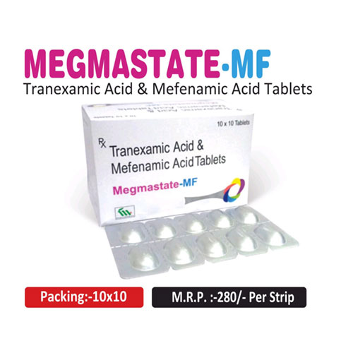 Tranexamic Acid 500mg + Mefenamic Acid 250mg Tablets