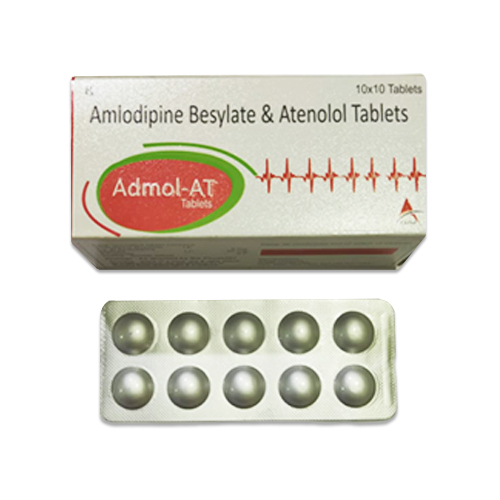 Amlodipine 5mg+Atenolol 50mg Tablets