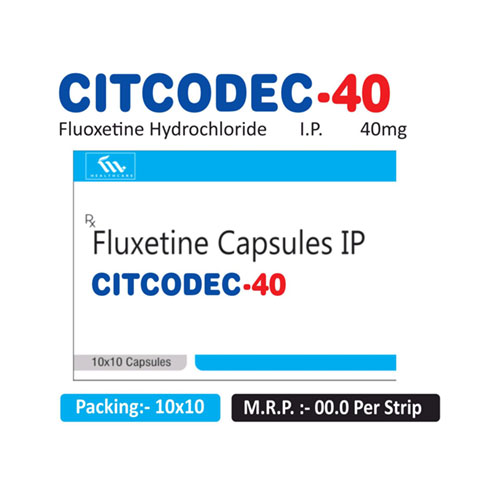 Fluxetine Hydrochloride 40mg Capsules