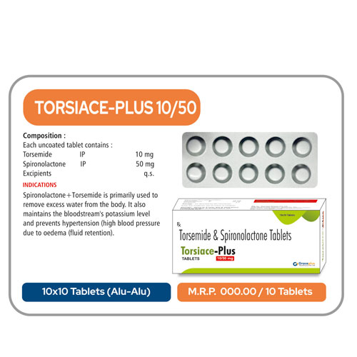 TORSIACE PLUS-10/50 TABLETS