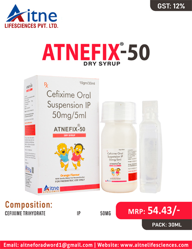 ATNEFIX-50 Dry Syrup