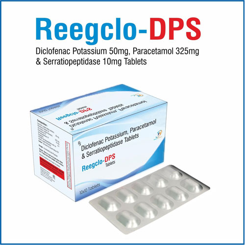 Diclofenac Potassium + Paracetamol + Serratiopeptidase Tablets 