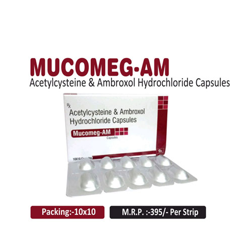 Acetylcysteine 300mg + Ambroxol 60mg Capsules