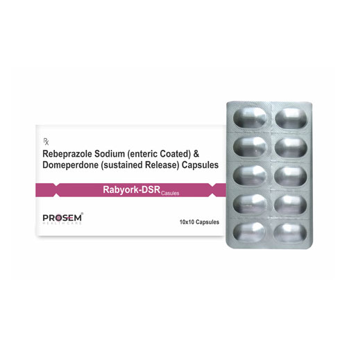 Rabeprazole 20mg + Domperidone 30mg CAPSULES